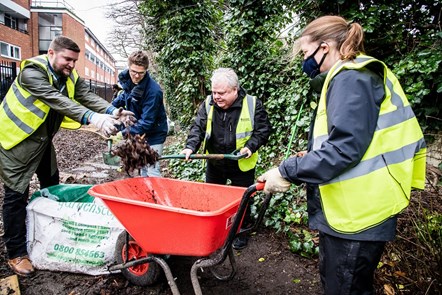The hard work of volunteers has helped transform the Highbury Quadrant community garden into an attractive green space