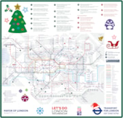 TfL Graphic - Christmas Tube map 2024: TfL Graphic - Christmas Tube map 2024