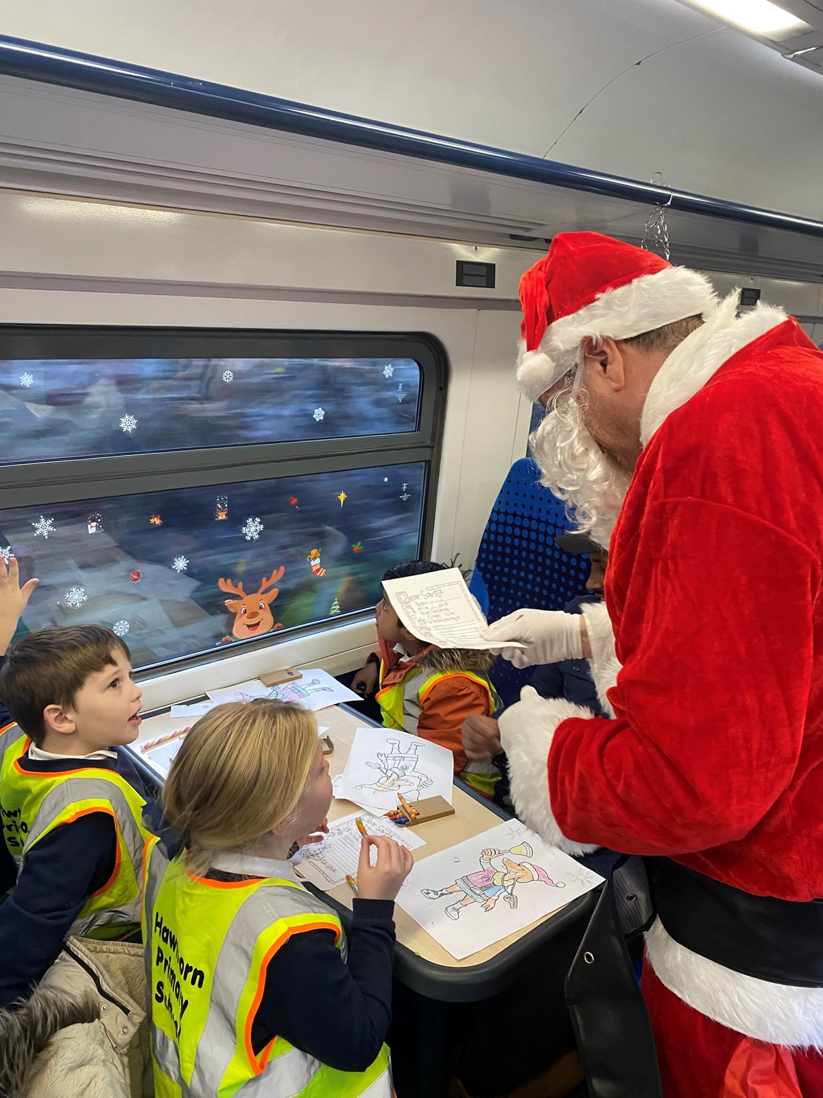 This image shows the santa express along the Northumberland Line (12)