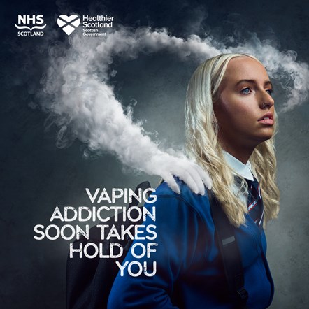 1x1 - Girl - Messaging for Young People - Social Static - Vaping Addiction Campaign