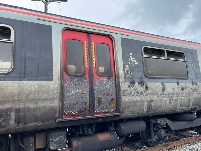 TfW Train damage 1