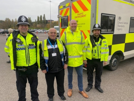 Council and police officers attended event