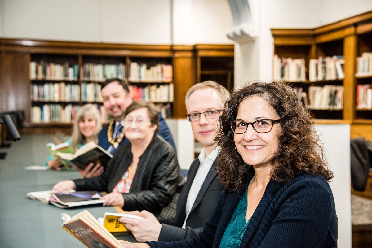 From front: Cllrs Asima Shaikh, Richard Watts, Marian Spall, Troy Gallagher and Tricia Clarke.