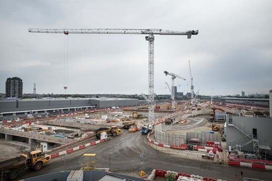Two years of permanent construction at Old Oak Common-3: HS2 is making significant progress on the constructing the new 'super-hub' station, with nearly 2,000 jobs supported.
