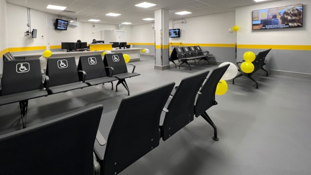A view inside the upgraded assisted travel lounge at Euston: A view inside the upgraded assisted travel lounge at Euston