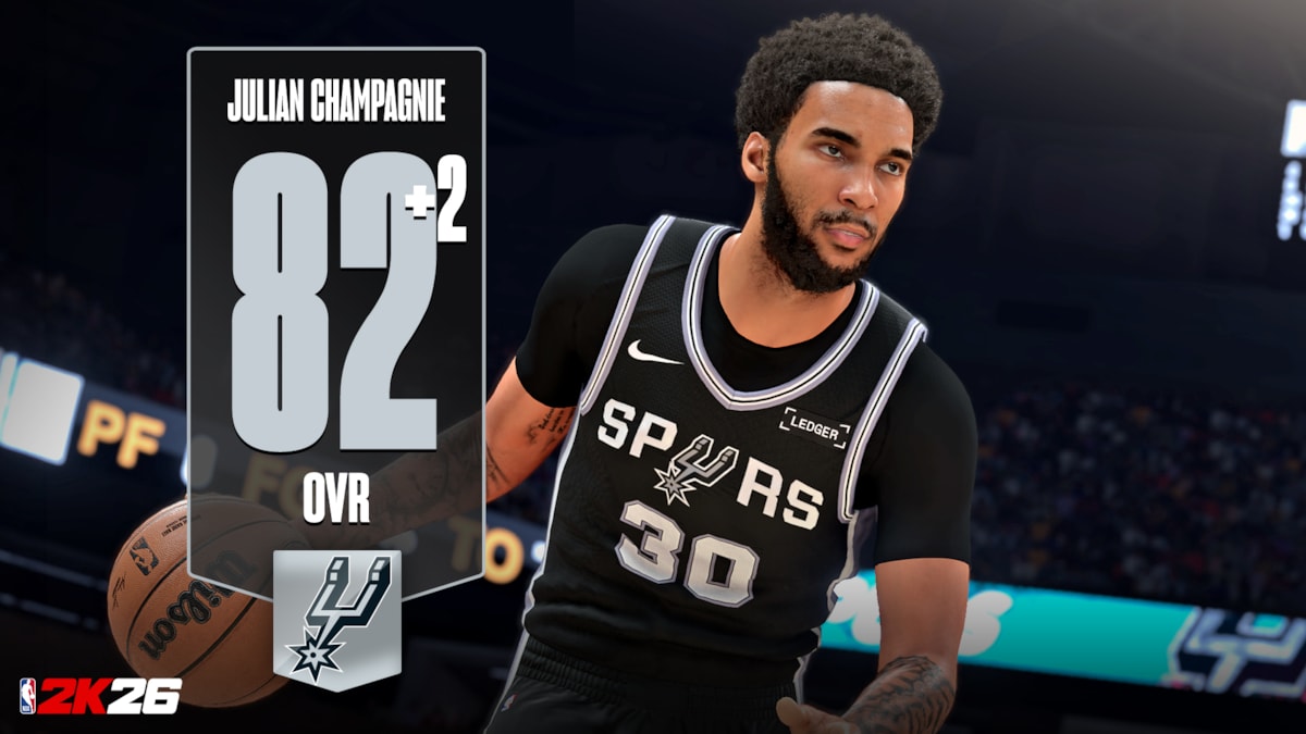 NBA 2K26 Ratings Update 11 - Julian Champagnie Horizontal