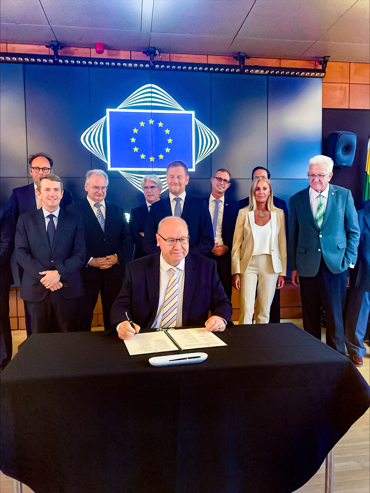 Derek Vaughan at ESRA signing - Brussels 7 September 2023-2