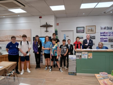 Teenagers at Haverfordwest Museum