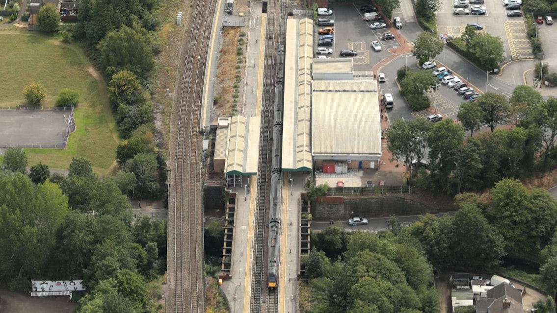 Chesterfield station’s £3.3m platform reconstruction gets under way: Chesterfield station-6