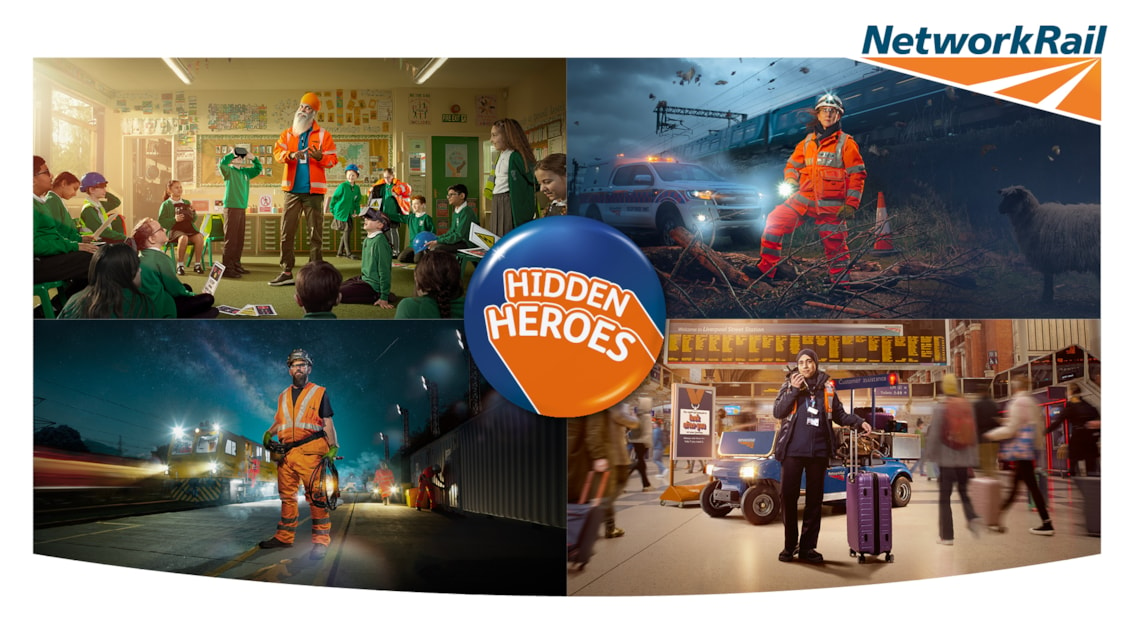 Railway workers underrated in public importance reveals new survey: Hidden Heroes hero montage picture