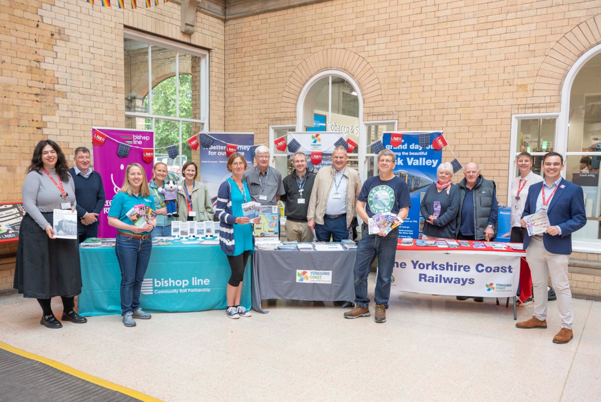 LNER and Community Rail Colleagues at York station 2
