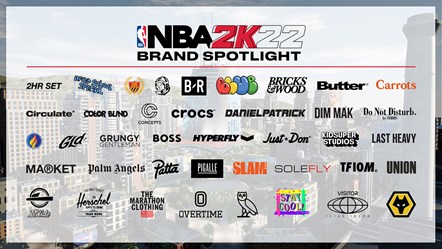 NBA 2K22 Apparel Partners