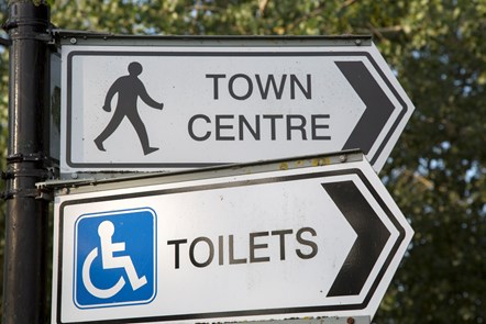 Public Toilets Sign