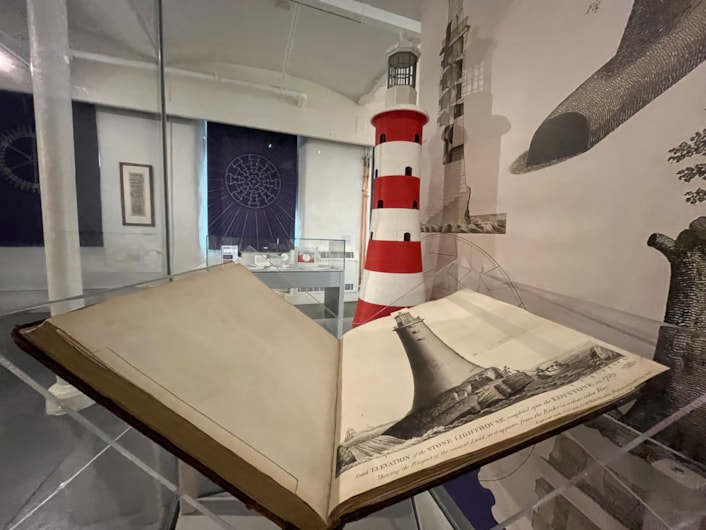 Lighthouse model: Civil Engineer and railway enthusiast Mark Calvert designed an impressive, brick-by-brick recreation of John Smeaton’s famous Eddystone Lighthouse after an illuminating study into the famed Leeds-born engineer’s original masterwork.
Now his 3d printed model has taken pride of place in an exhibition at Leeds Industrial Museum next to a stunning first edition book, penned by Smeaton himself, detailing his pioneering plans for the towering full-sized structure.