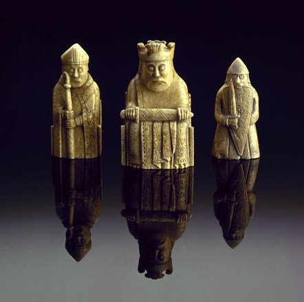 Lewis chess pieces at the National Museum of Scotland Image © National Museums Scotland (2)