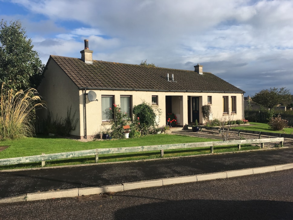 A photo of council houses in Buckie