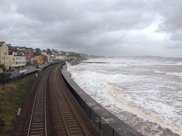 Railway in Devon to be closed tomorrow morning owing to extreme weather: Dawlish image
