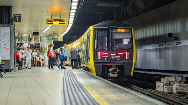 Merseyrail to benefit from £3.5m of underground upgrades this Autumn: Northern line train at Liverpool Central station