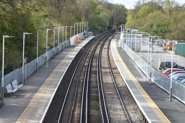 Longer platforms for longer trains: Network Rail completes Egham and Virginia Water platform extensions: Virginia Water Platform Extensions (2)