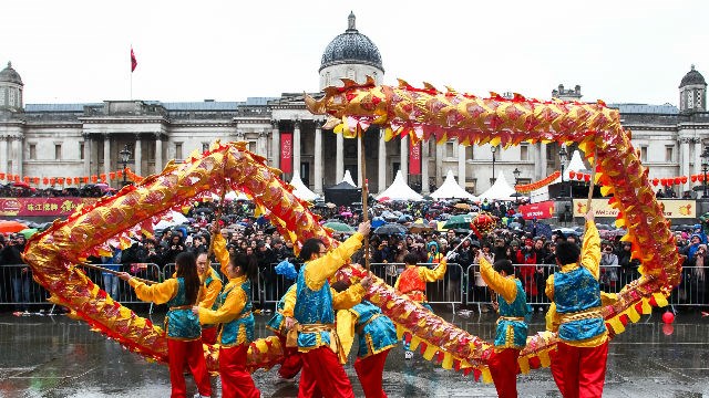 London to welcome in Chinese New Year of the Dog on Sunday: 79285-640x360-cnytrafdancers640.jpg