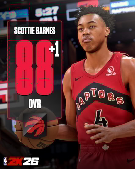 NBA 2K26 Ratings Update 3 - Scottie Barnes 2