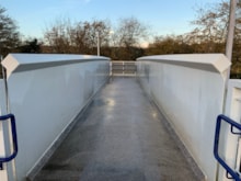 Harrietsham  Footbridge walking passage after (2): Harrietsham  Footbridge walking passage after (2)