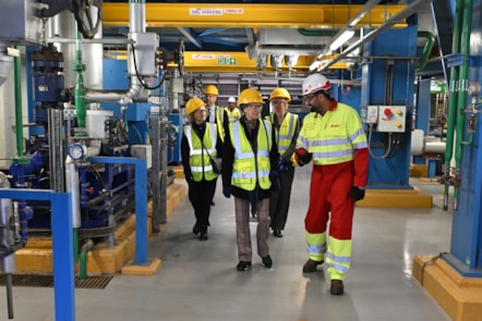 HRH The Princess Royal with plant manager Jess Dhariwal at Blackburn Meadows renewable energy plant in Sheffield.
2nd October 2024