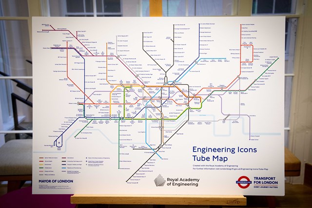 TfL Image - Engineering Icons Tube Map