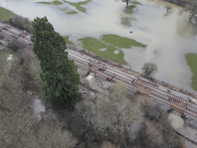 Storm Franklin 2022 Cambrian line flood devastation: Storm Franklin 2022 Cambrian line flood devastation