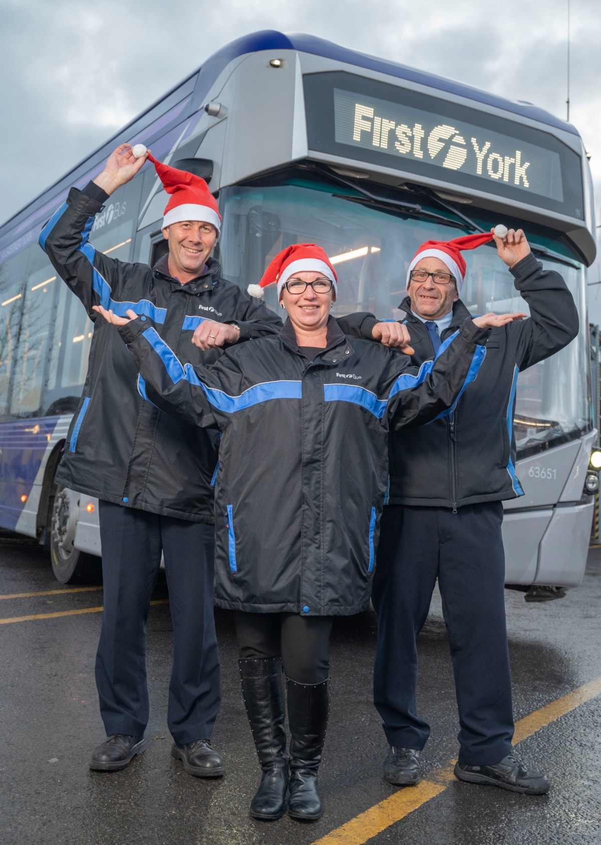 York drivers in Santa hats 2