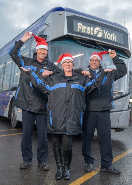 York drivers in Santa hats 2