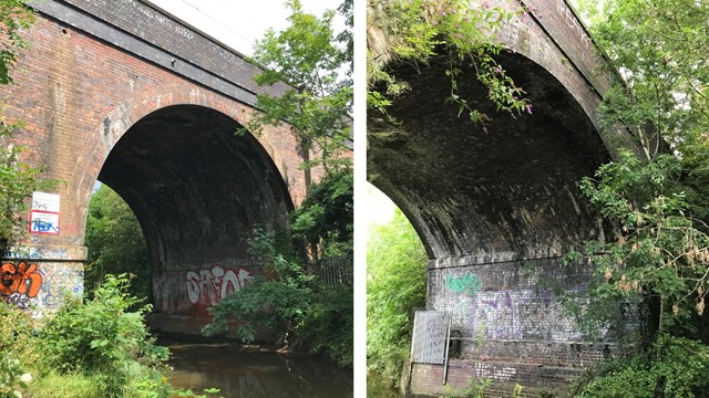 Birmingham brick Victorian viaducts get railway revamp: Stechford viaduct composite 1