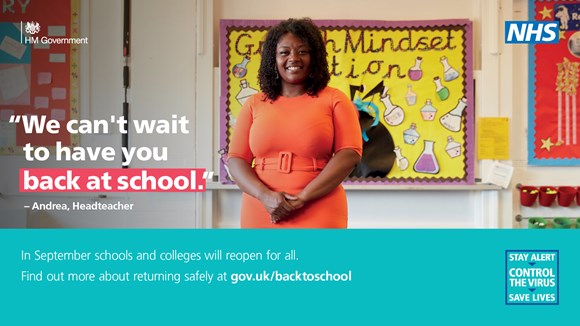 Back to school blues? Mental health support is available: 2020.08.19 Back To School Teacher Social 16-9 72dpi