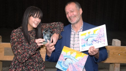 2024 winner Kathryn Olley and 2025 winner Gary North