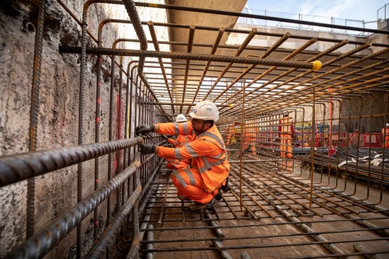 Construction progress at HS2's Old Oak Common Station 5