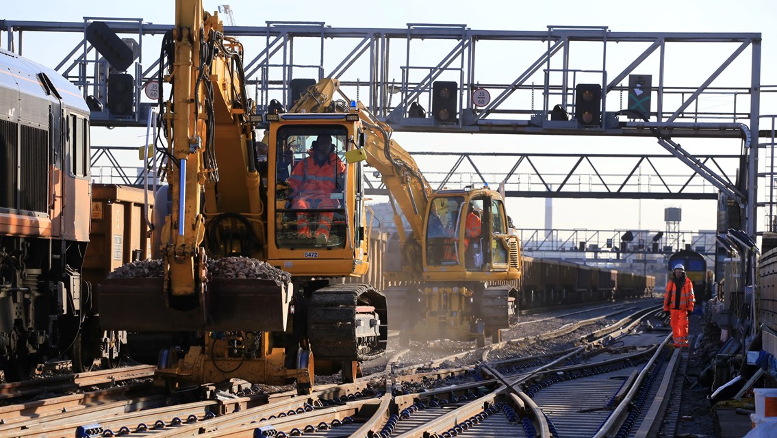 Reminder: Network Rail engineers prepare for £90m investment over Easter bank holiday to improve journeys for passengers across the country: Network Rail engineering work-4 cropped