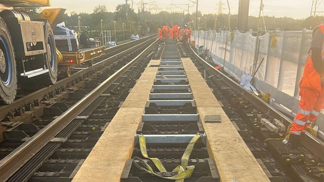 New wheel timbers going in