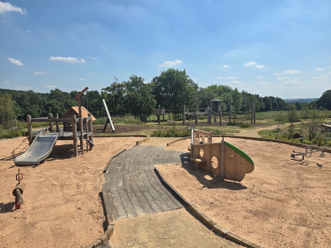 Temple Newsam golf club playground: Alongside the new bike park, visitors can also enjoy a brand new adventure playground offering a toddler sandpit, an adventure trail and a climbing forest.