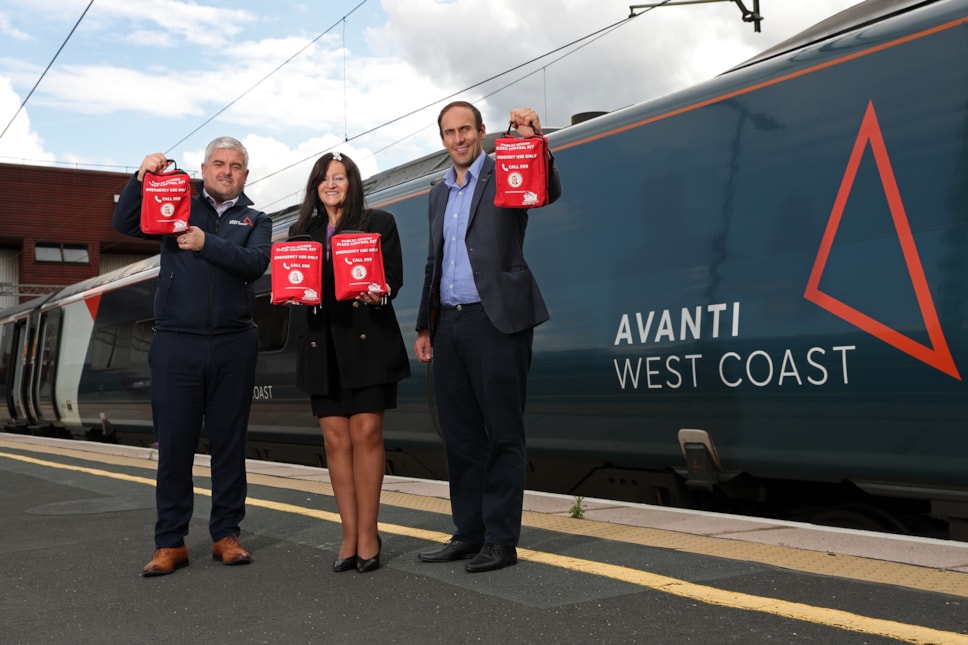 Avanti West Coast team up with charity to roll out bleed kits at stations