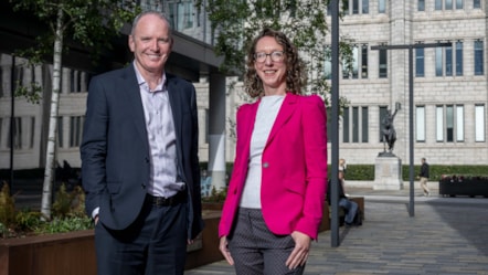 Scottish Enterprise's Chief Executive, Adrian Gillespie with new North East Transition Director, Bethan Vasey