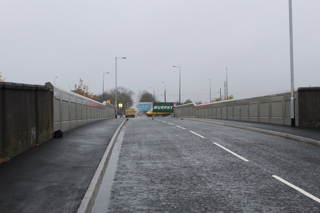 The completed new Richmond Street bridge in Ashton-under-Lyne