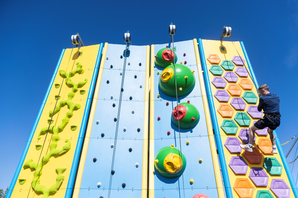 Climbing Wall at Golden Sands