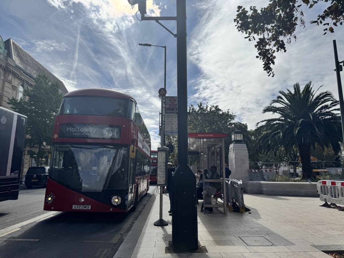254 bus in Hackney