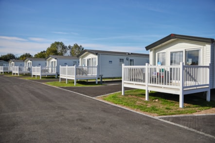 Caravan view at The Orchards