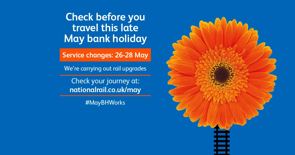 Passengers urged to check before they travel over the late May bank holiday as work to upgrade the railway continues: Check before you travel-12