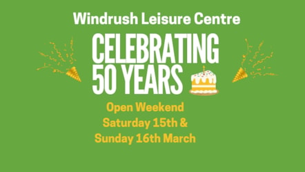 Windrush Leisure Centre 50th