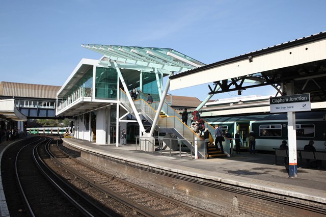 Clapham Junction: New staircase and lift at Clapham Junction station