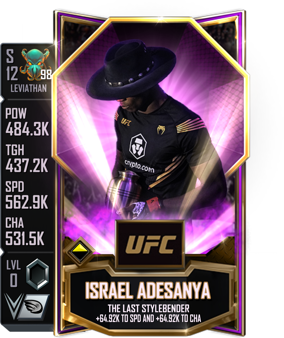 WWE SuperCard UFC Israel Adesanya Leviathan