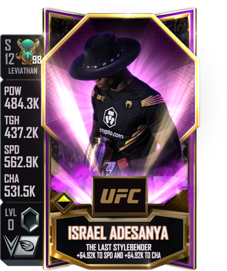 WWE SuperCard UFC Israel Adesanya Leviathan