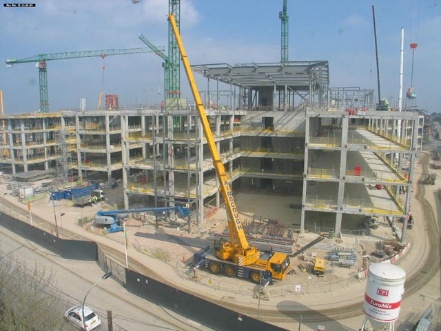 March 2011: March 2011 - the main structures are largeky complete, ready for cladding and glazing to begin